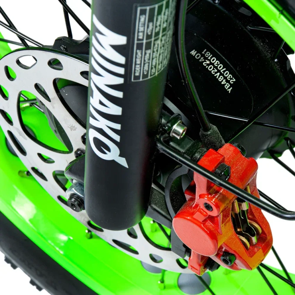 Электровелосипед Minako F10 Dual салатовый гидравлика 5